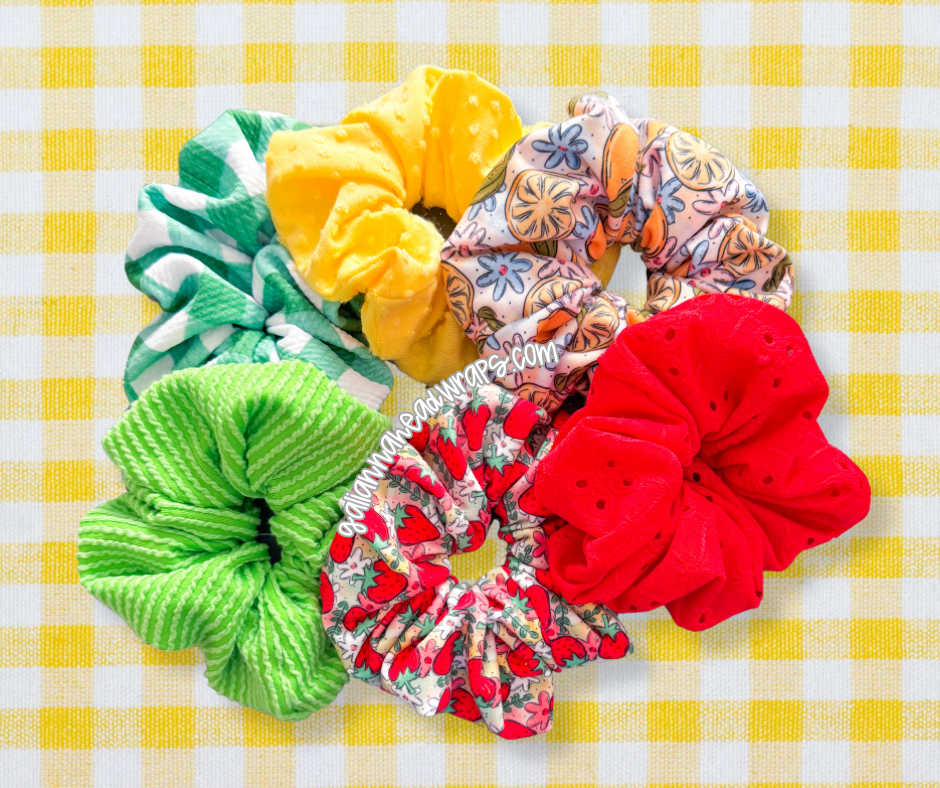 FRUIT DROP SCRUNCHIES