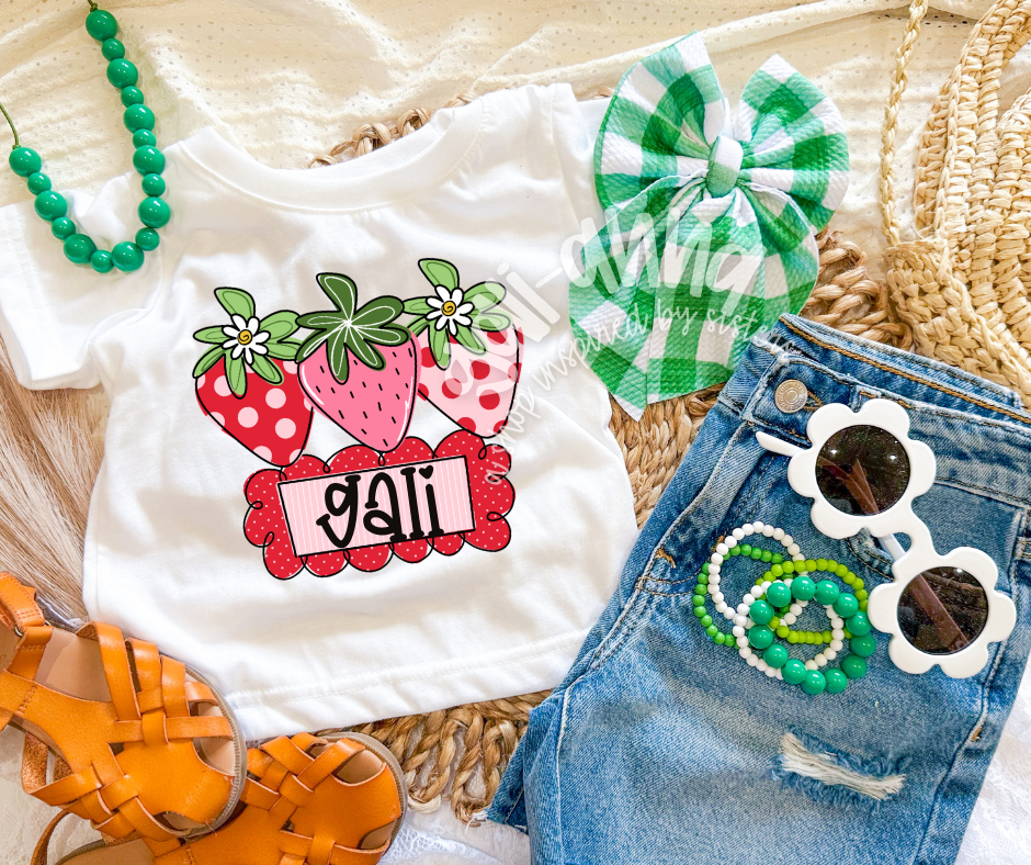BERRY PERSONALIZED  KIDS TEE