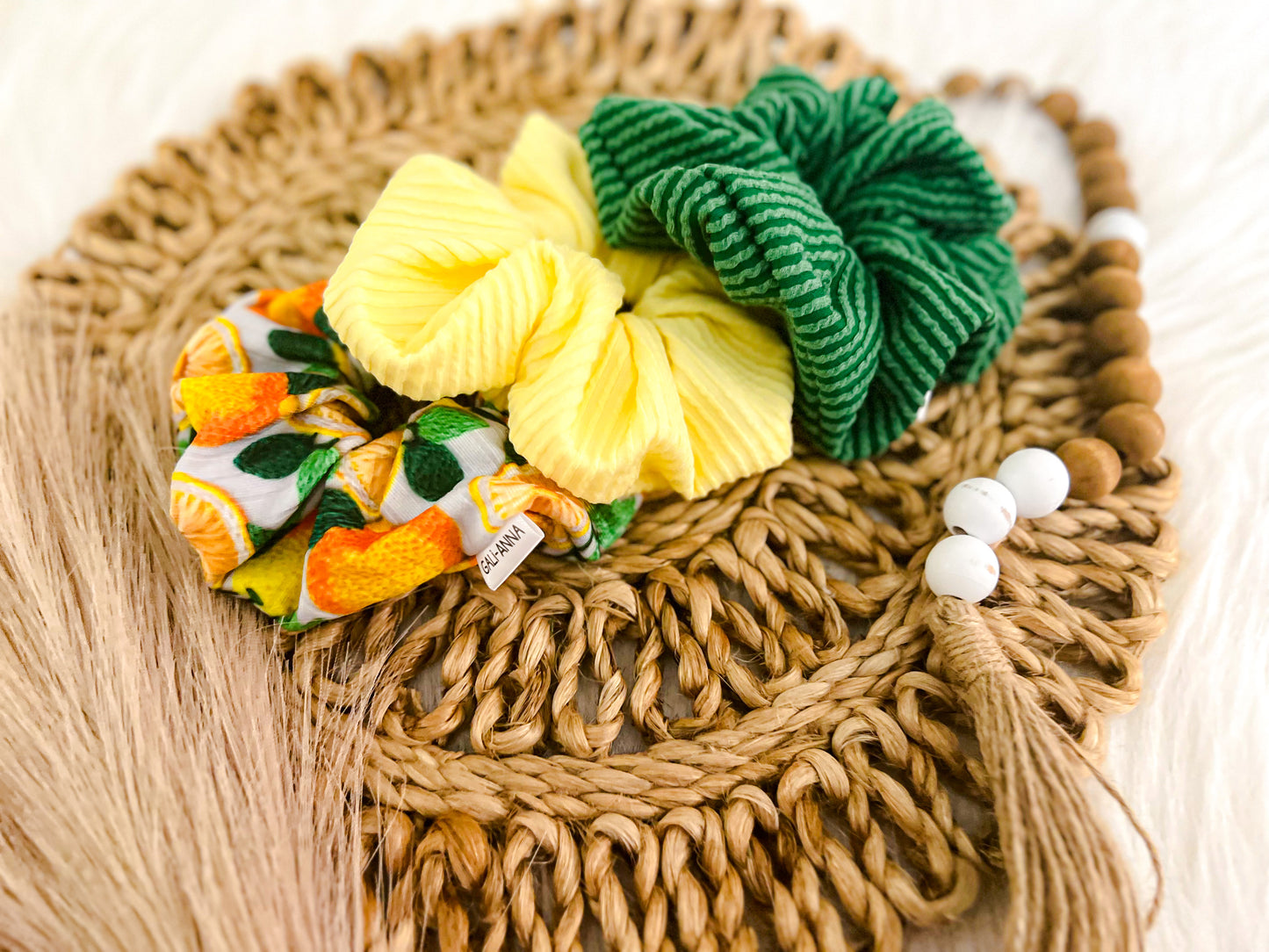 LEMON DROP SCRUNCHIES