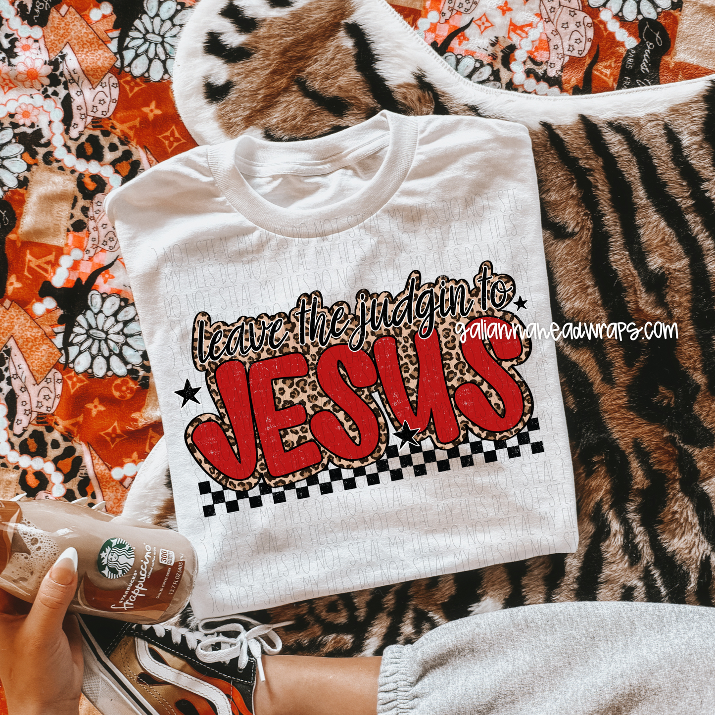 LEAVE THE JUDGING TO JESUS ADULT TEE
