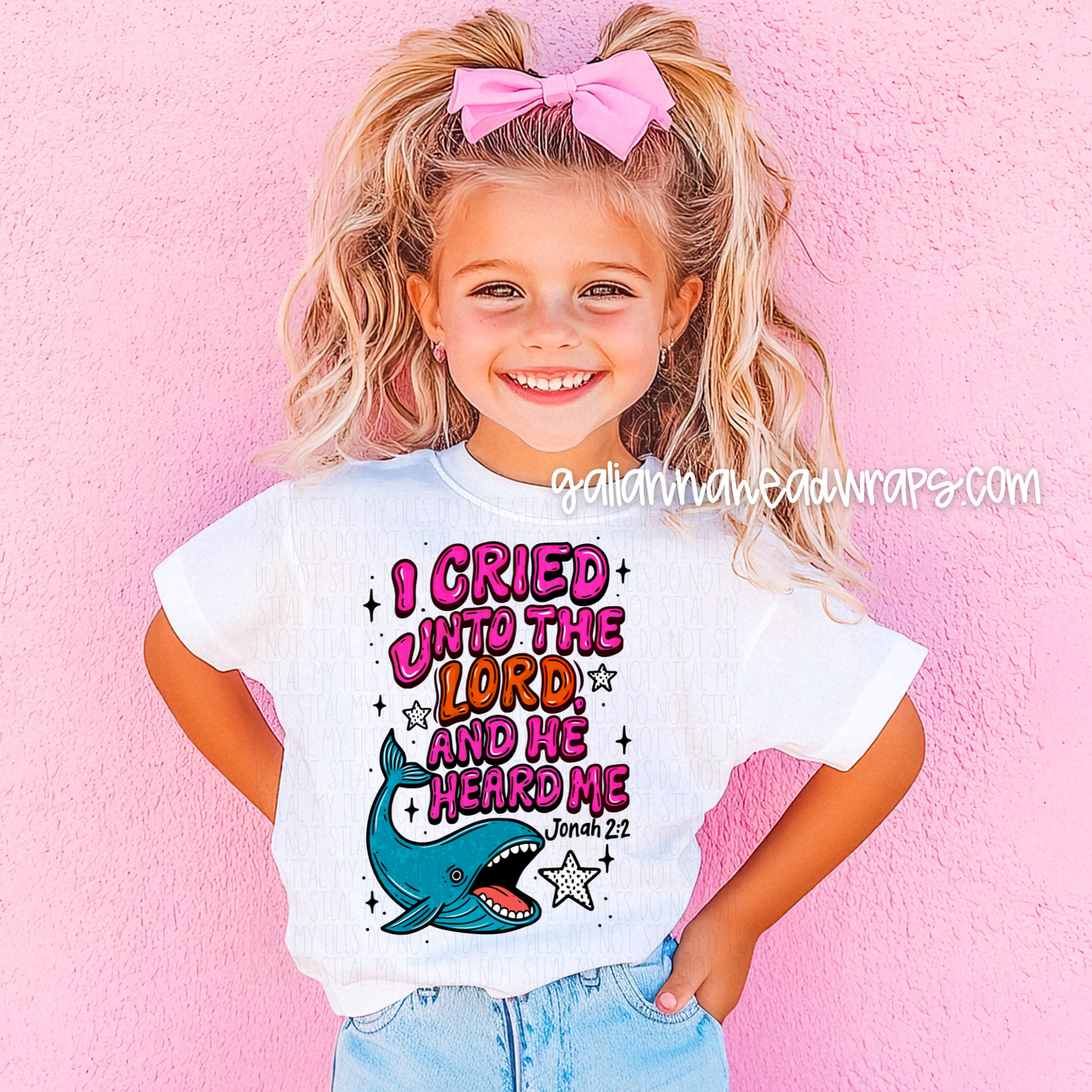 I CRIED UNTL THE LORD *GIRL COLORWAY ... KIDS TEE