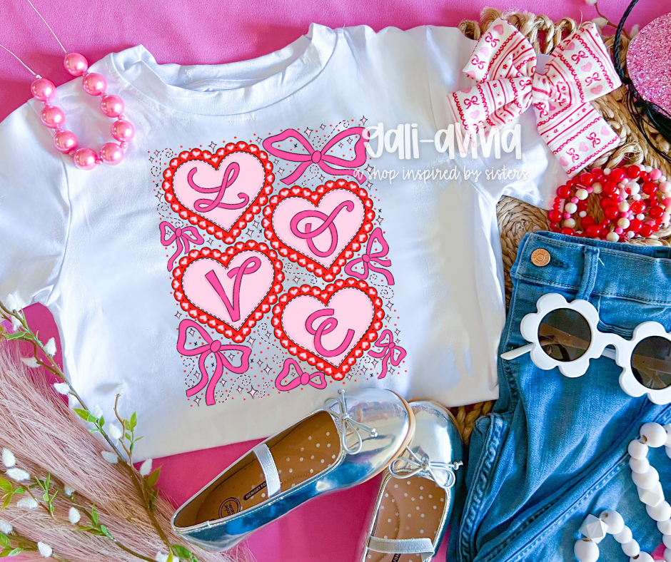 HEARTS & BOWS RUFFLES - NOT SO DAINTY BOW