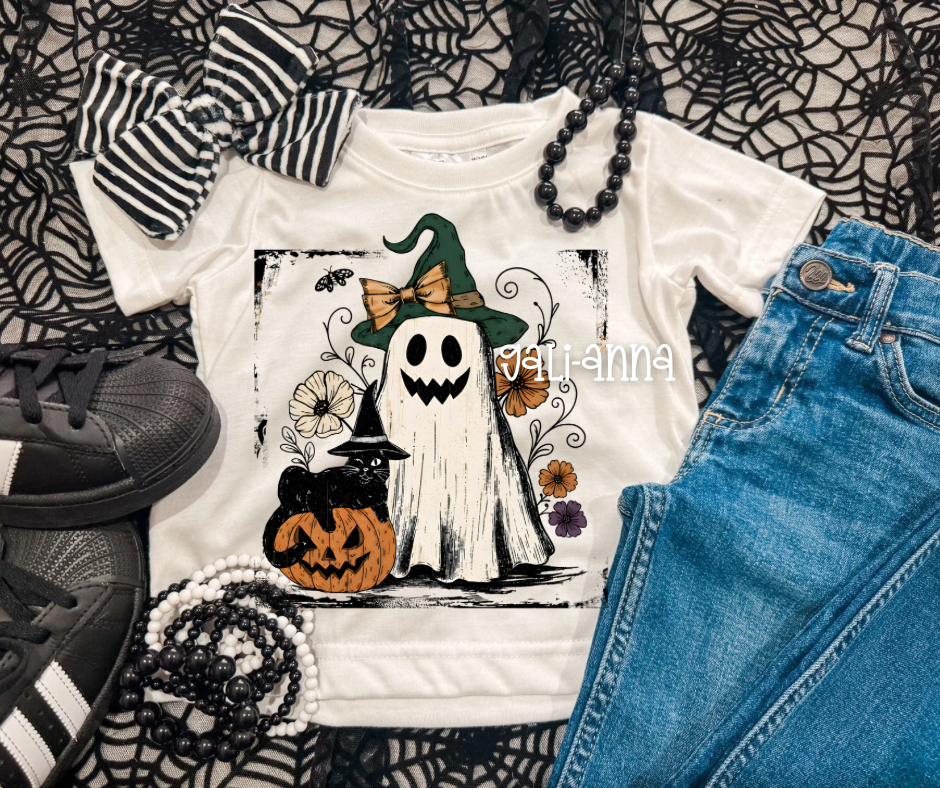 HALLOWEEN B/W STRIPES- NOT SO DAINTY BOW