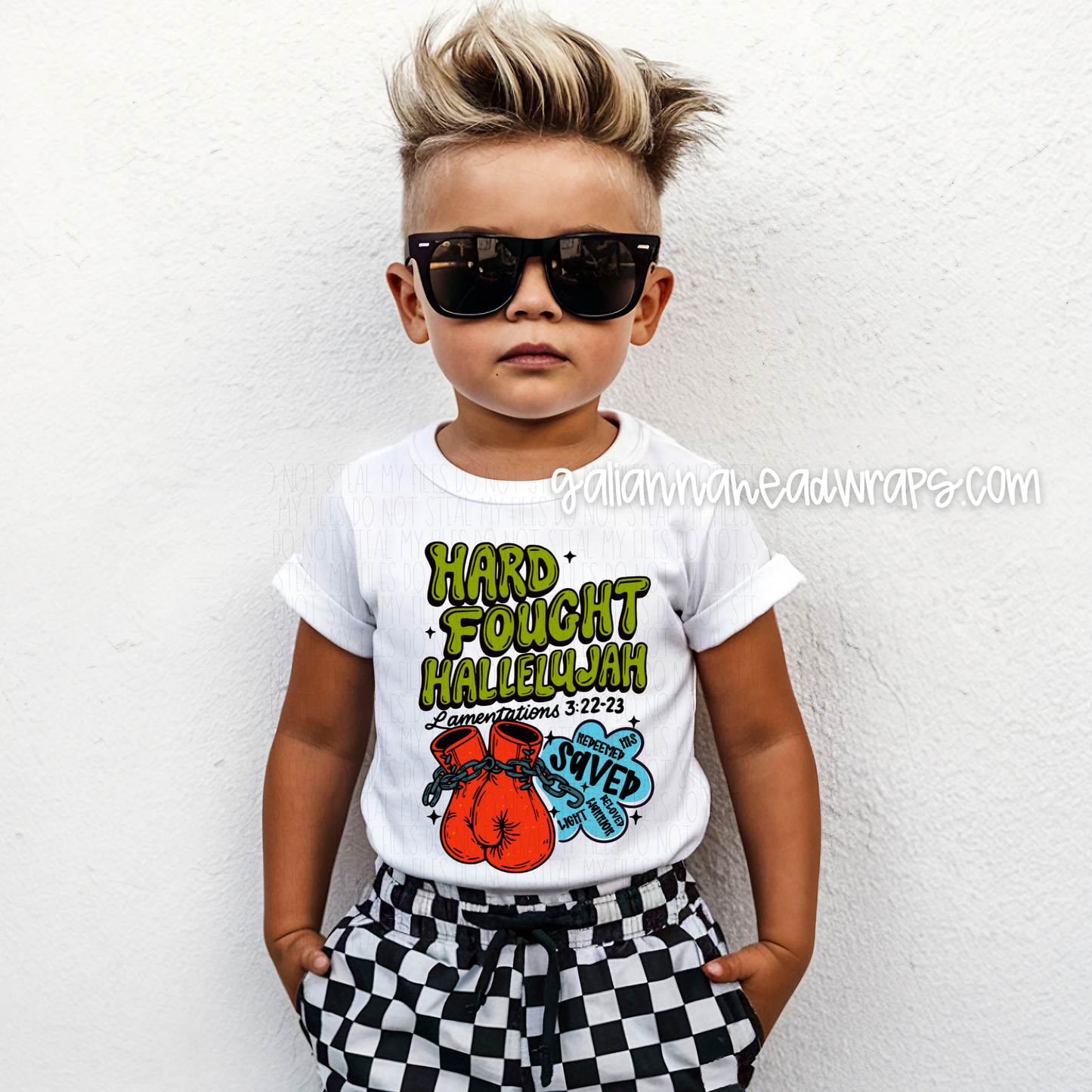 HARD FOUGHT HALLELUJAH *BOYS COLORWAY… KIDS TEE