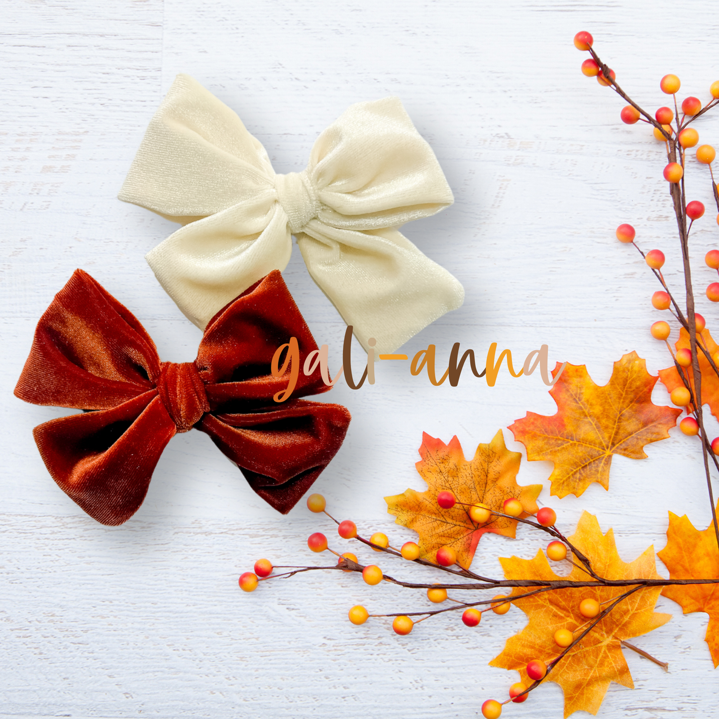 THANKSGIVING VELVET SOLIDS - NOT SO DAINTY BOW