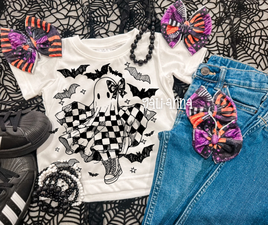 HALLOWEEN PATCHWORK SIMPLE BOWS