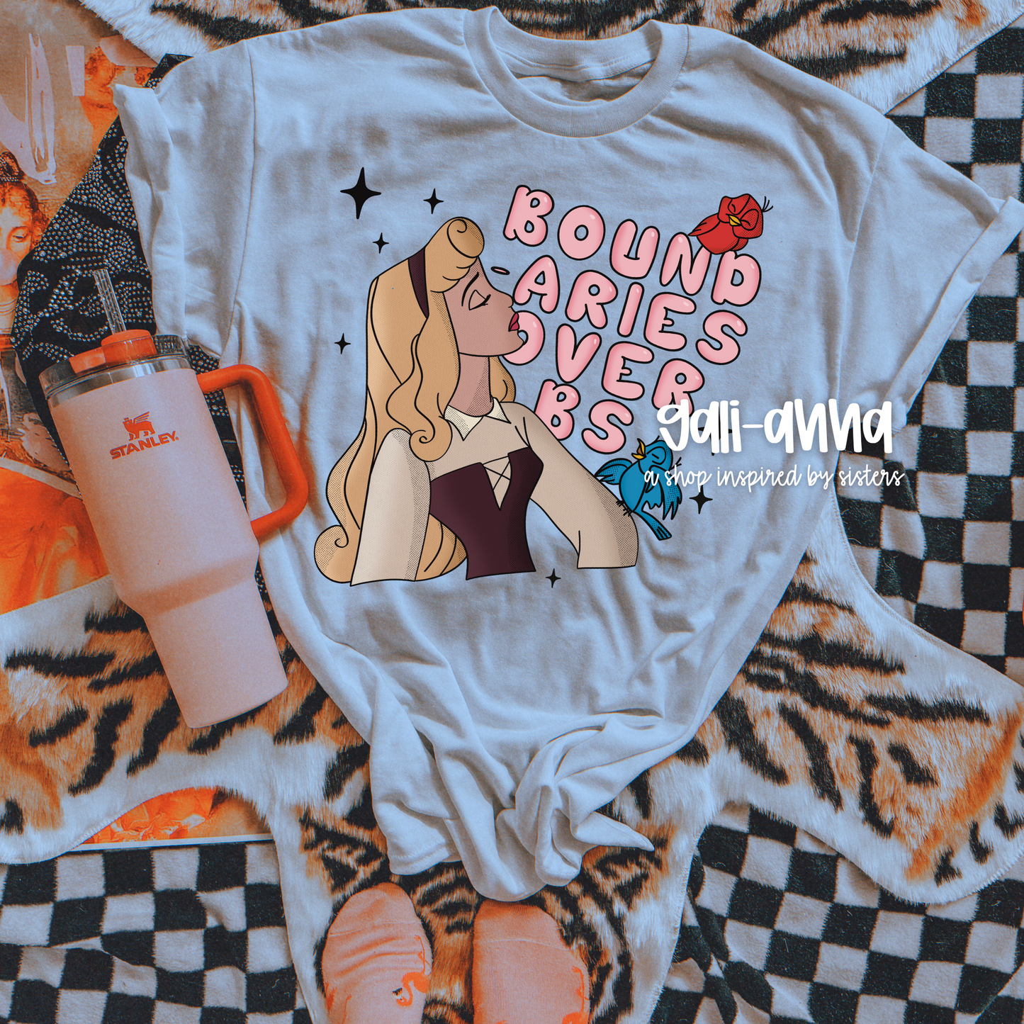 BOUNDARIES OVER BS ADULT TEE