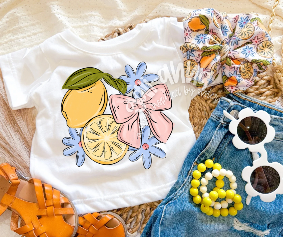 LEMON FLORAL GALI BOW