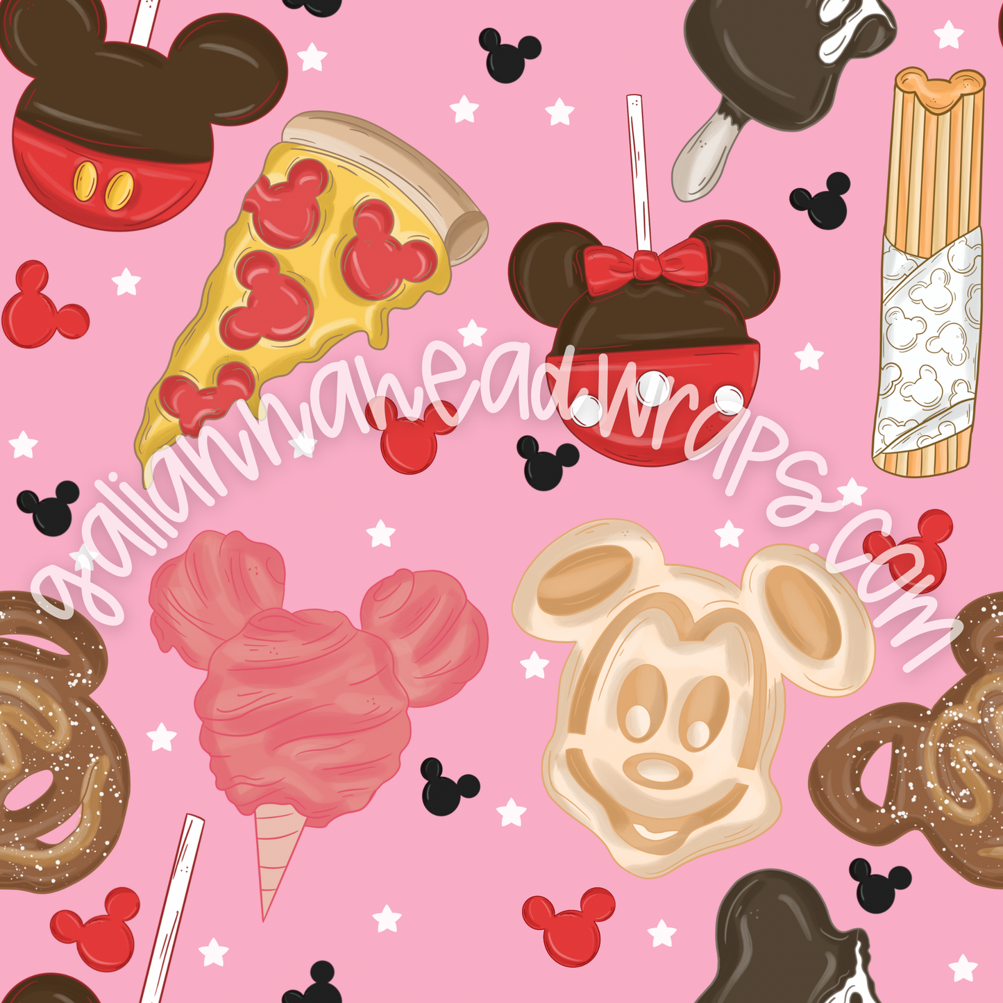 VIP PERK PRINT- PARK SNACKS PINK COLORWAY *MWG