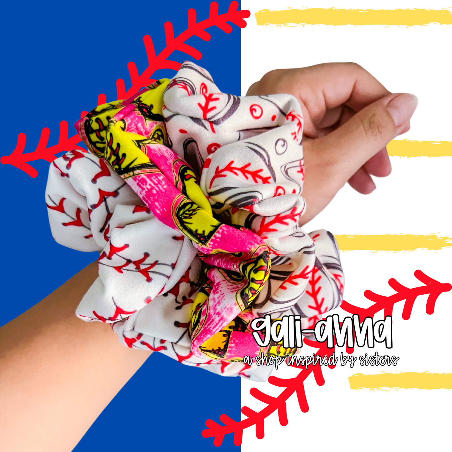 BASEBALL/SOFTBALL25 SCRUNCHIES