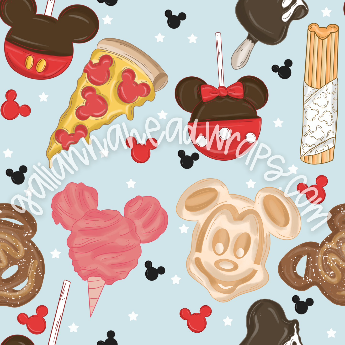 VIP PERK PRINT- PARK SNACKS BLUE COLORWAY *MWG