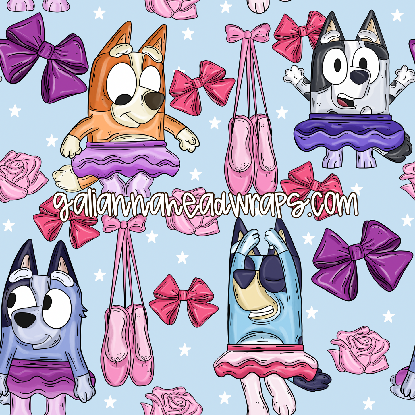 VIP PERK PRINT- BALLET DOGS *MWG