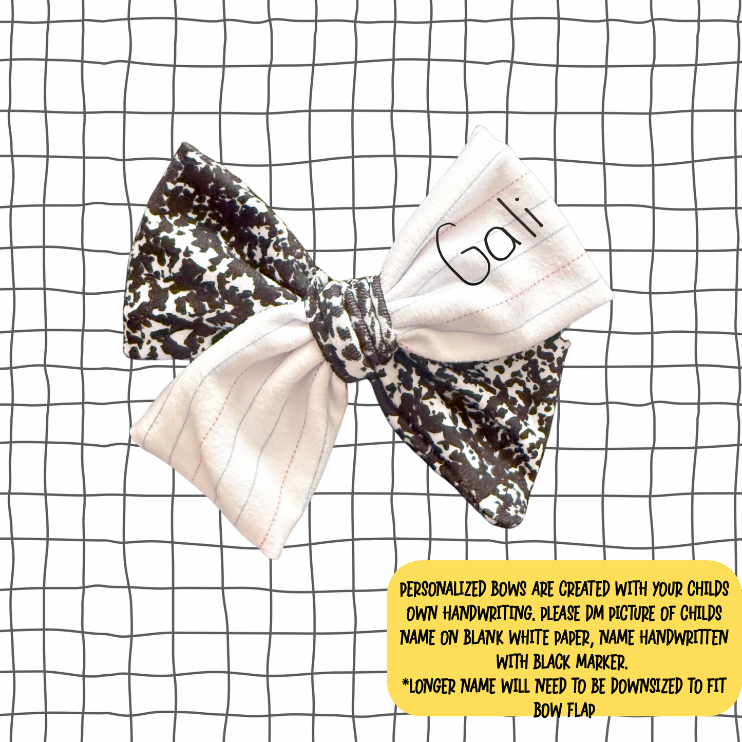 PERSONALIZED TWO TONE SCHOOL - NOT SO DAINTY