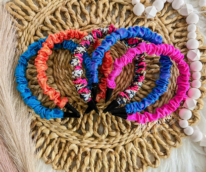 WESTERN CHEVRON/SOLIDS - SCRUNCHED NANA BANDS