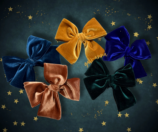 WINTER VELVET SOLIDS - NOT SO DAINTY BOW