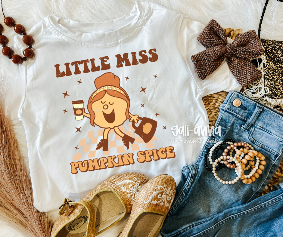 LITTLE MISS PUMPKIN SPICE - KIDS TEE/SWEATSHIRT