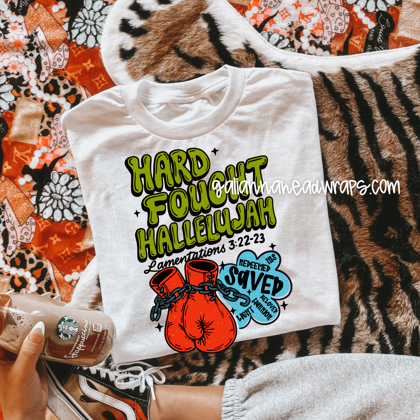 HARD FOUGHT HALLELUJAH ADULT TEE *GREEN COLORWAY