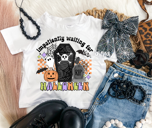 WAITING FOR HALLOWEEN  KIDS TEE