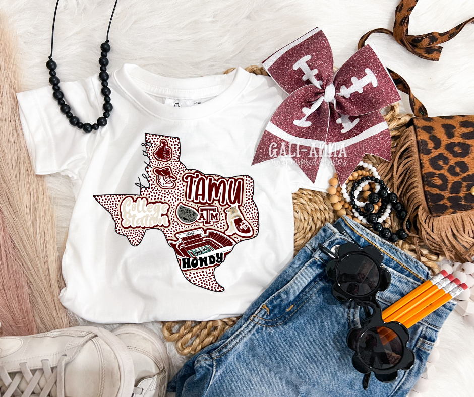 A&M TEJAS TEE