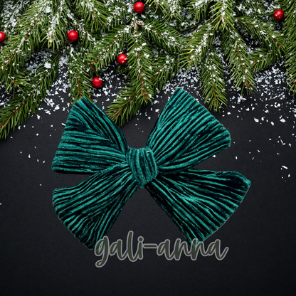 CHRISTMAS 1 * DROP PRINTS/SOLIDS - NOT SO DAINTY BOW