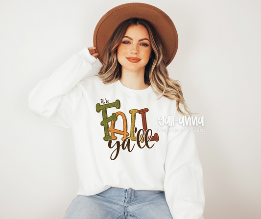 IT'S FALL Y'ALL ADULT TEE/SWEATSHIRT