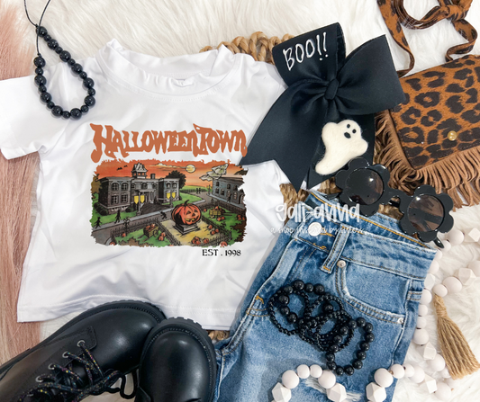 GHOSTLY BOO CHEER BOW