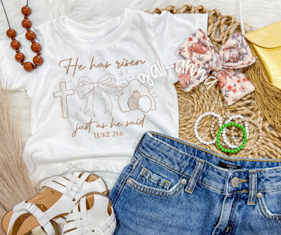 HE IS RISEN- LUKE - KIDS TEE