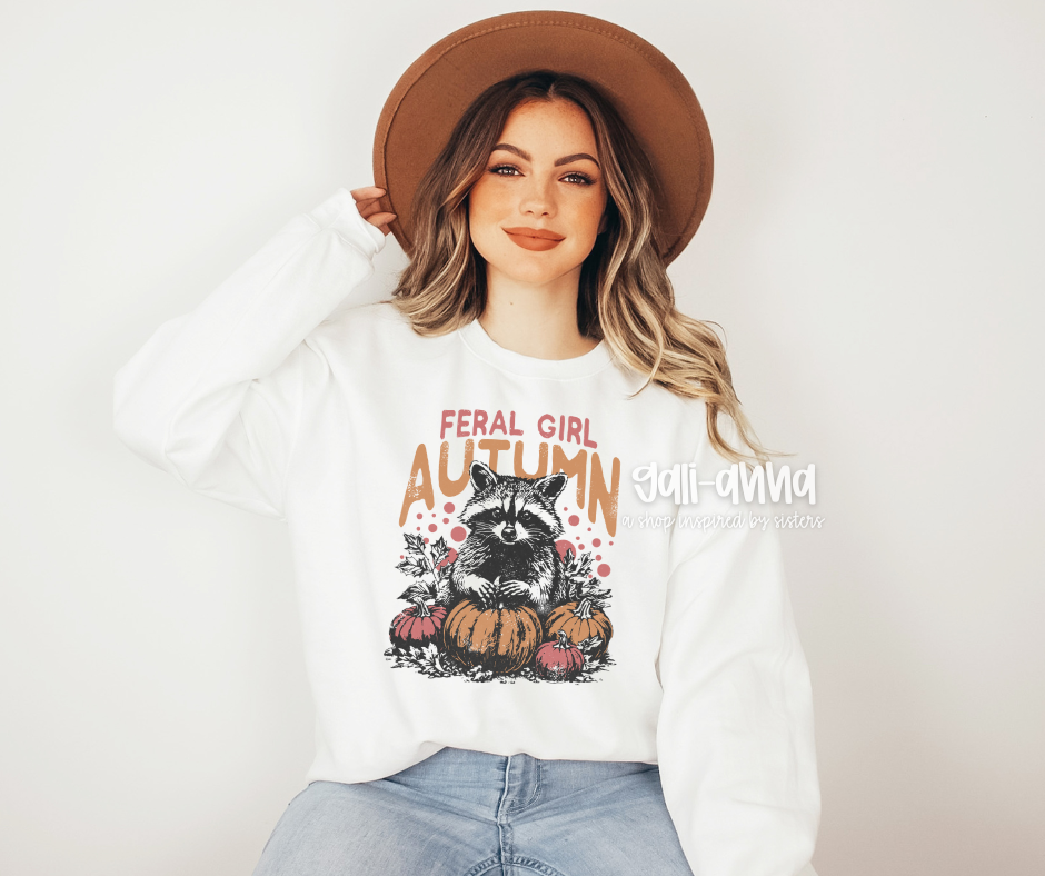 FERAL GIRL AUTUMN ADULT TEE/SWEATSHIRT