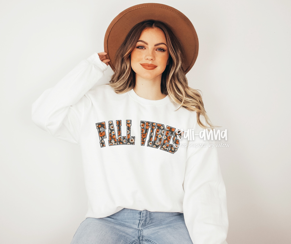 FLORAL FALL VIBES ADULT TEE/SWEATSHIRT