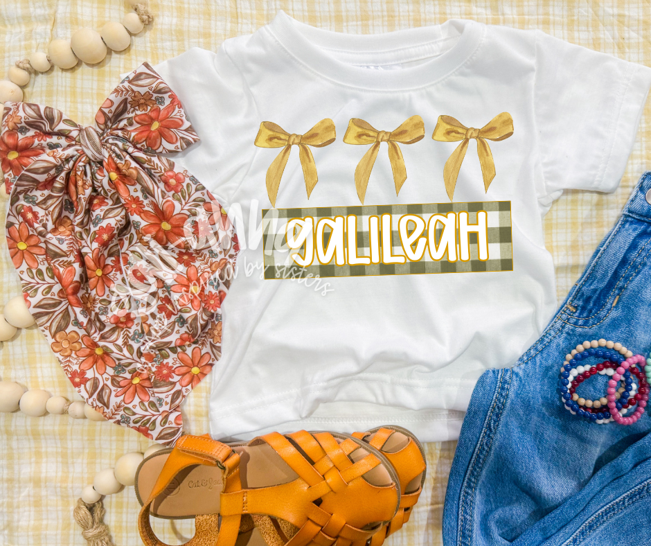 PERSONALIZED COQUETTE FALL KIDS TEE