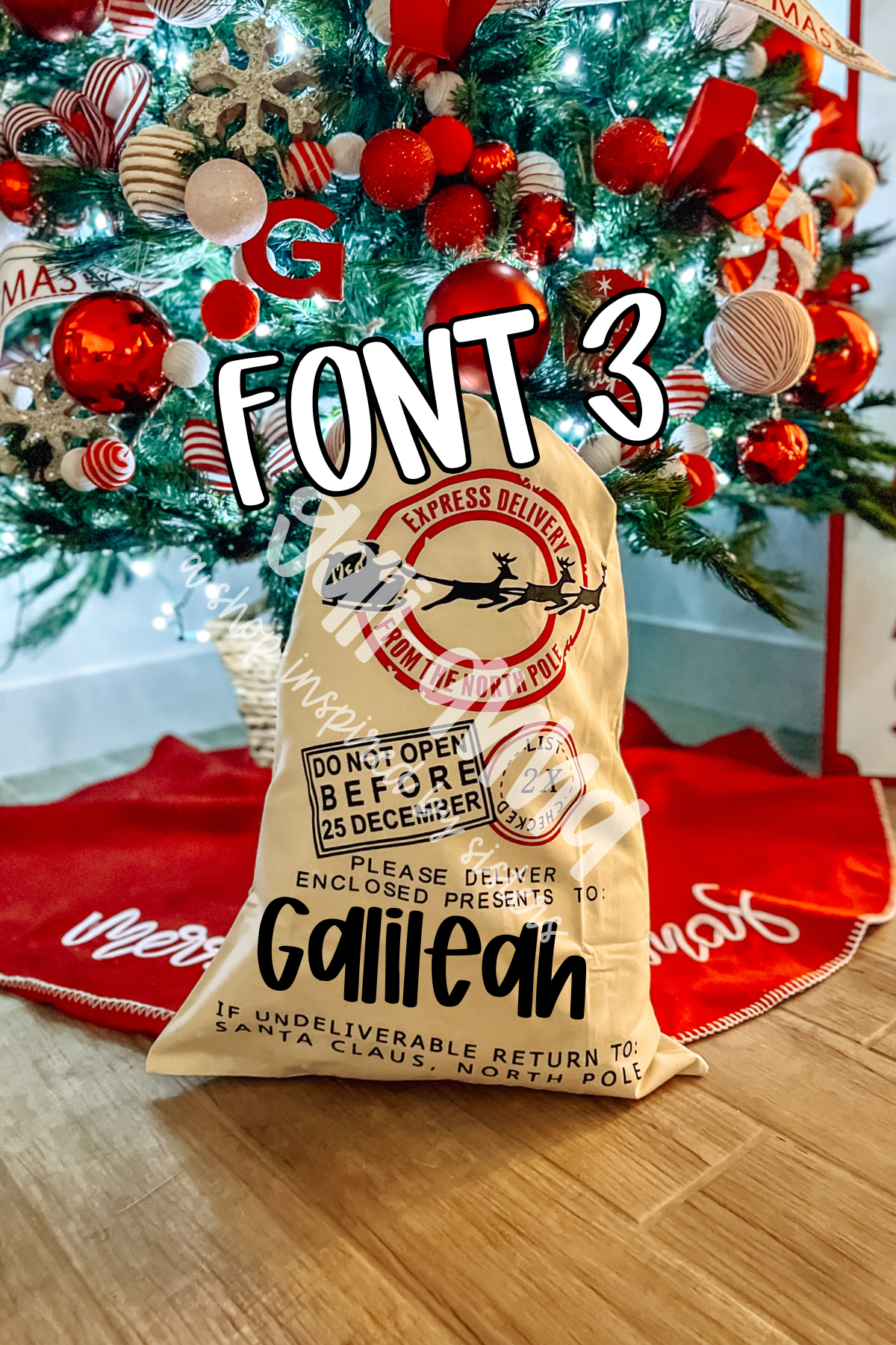 PERSONALIZED CHRISTMAS SACKS