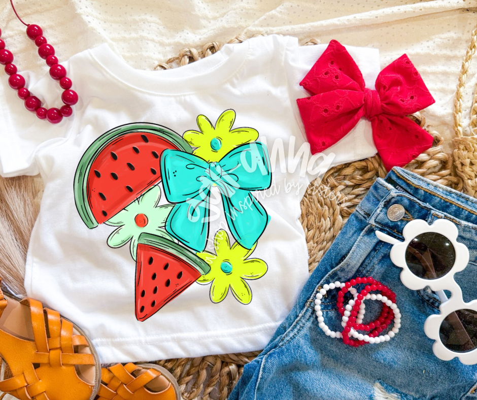 RED EYELET   - NOT SO DAINTY BOW
