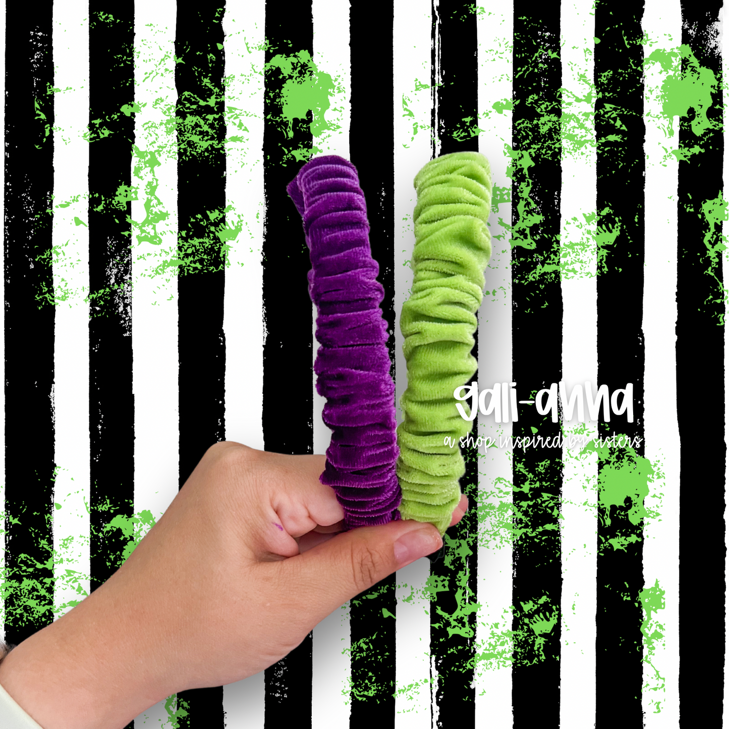 BEETLE-JUICE DROP- SCRUNCHED NANA BANDS