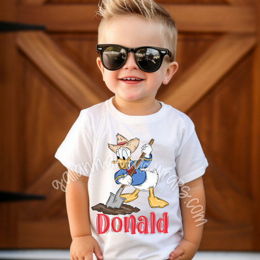 FARMING BOY DUCK... KIDS TEE