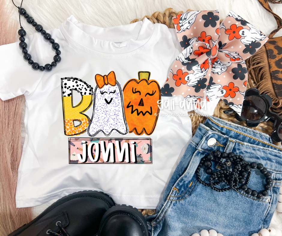 BOO NAME KIDS TEE