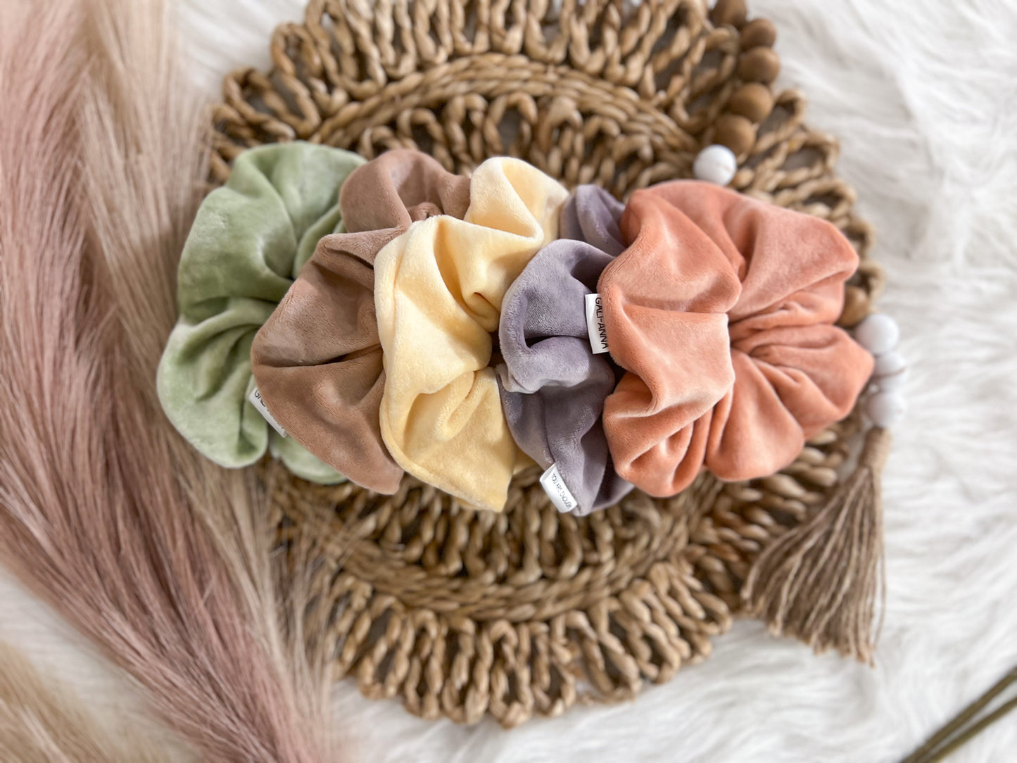 SWEET PASTEL VELVET SCRUNCHIES