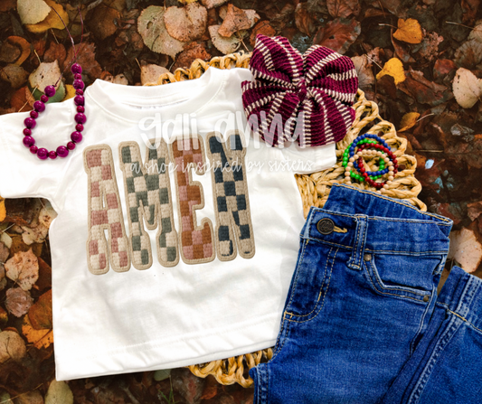 AMEN CHECK PATCH... KIDS TEE