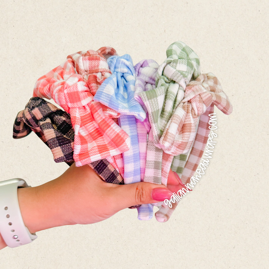 GINGHAM GOODNESS DROP - CUTE BOW BANDS