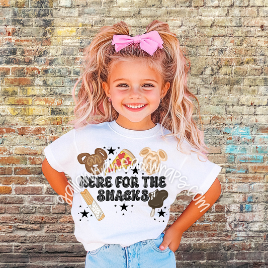 HERE FOR THE SNACKS... KIDS TEE