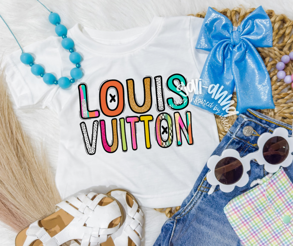 SCRIBBLE LOUIE   - KIDS TEE