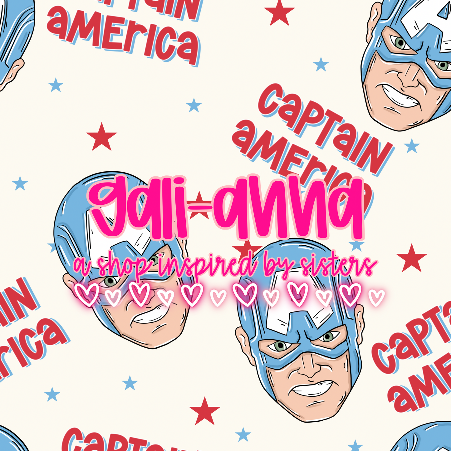 VIP PERK PRINT- CAPTAIN AMERICA *mwg