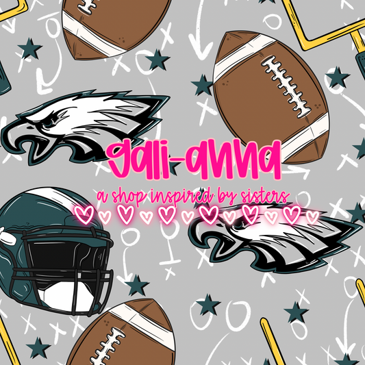 VIP PERK PRINT- PLAYBOOK EAGLES GREY COLORWAY *mwg