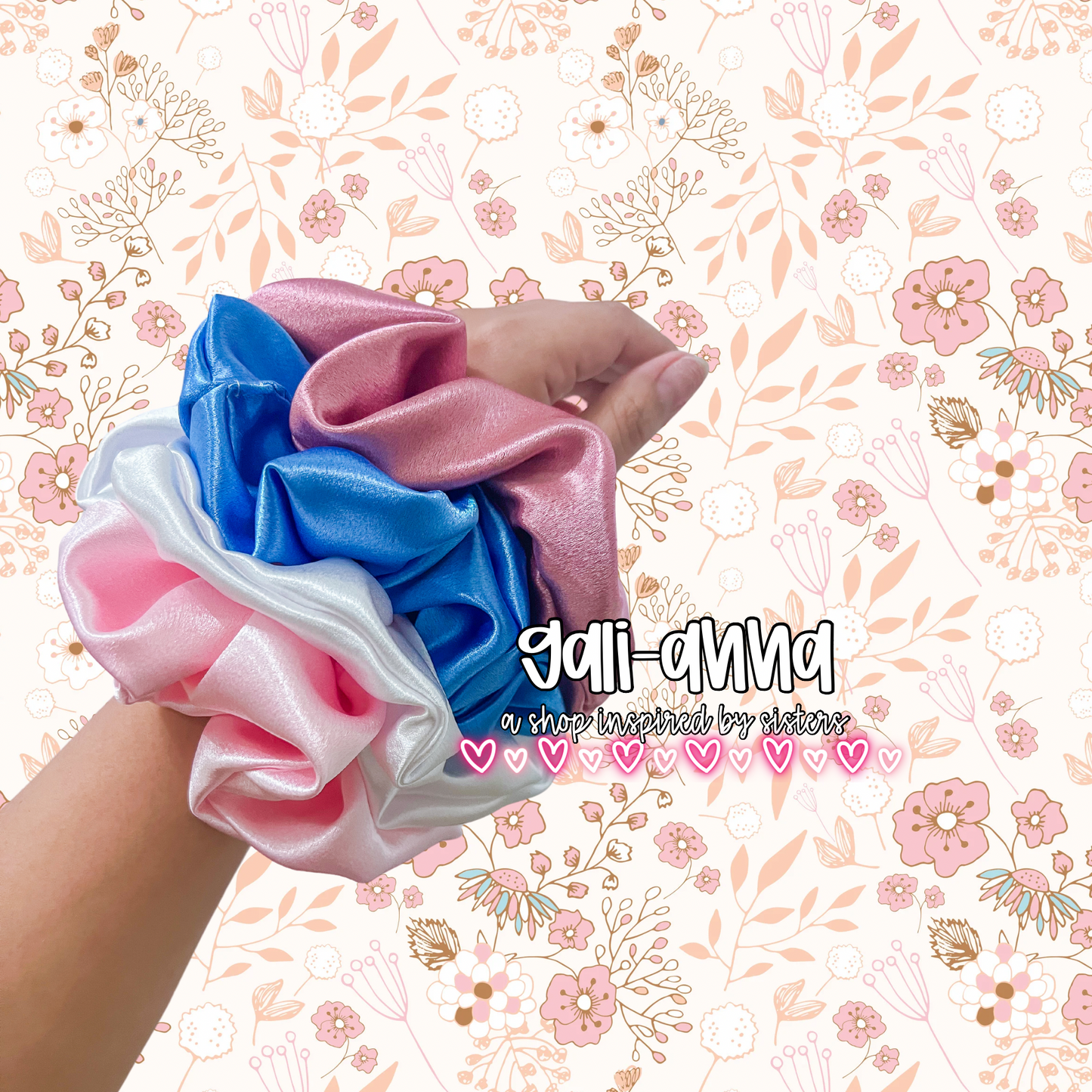 CREPE SATIN SCRUNCHIES