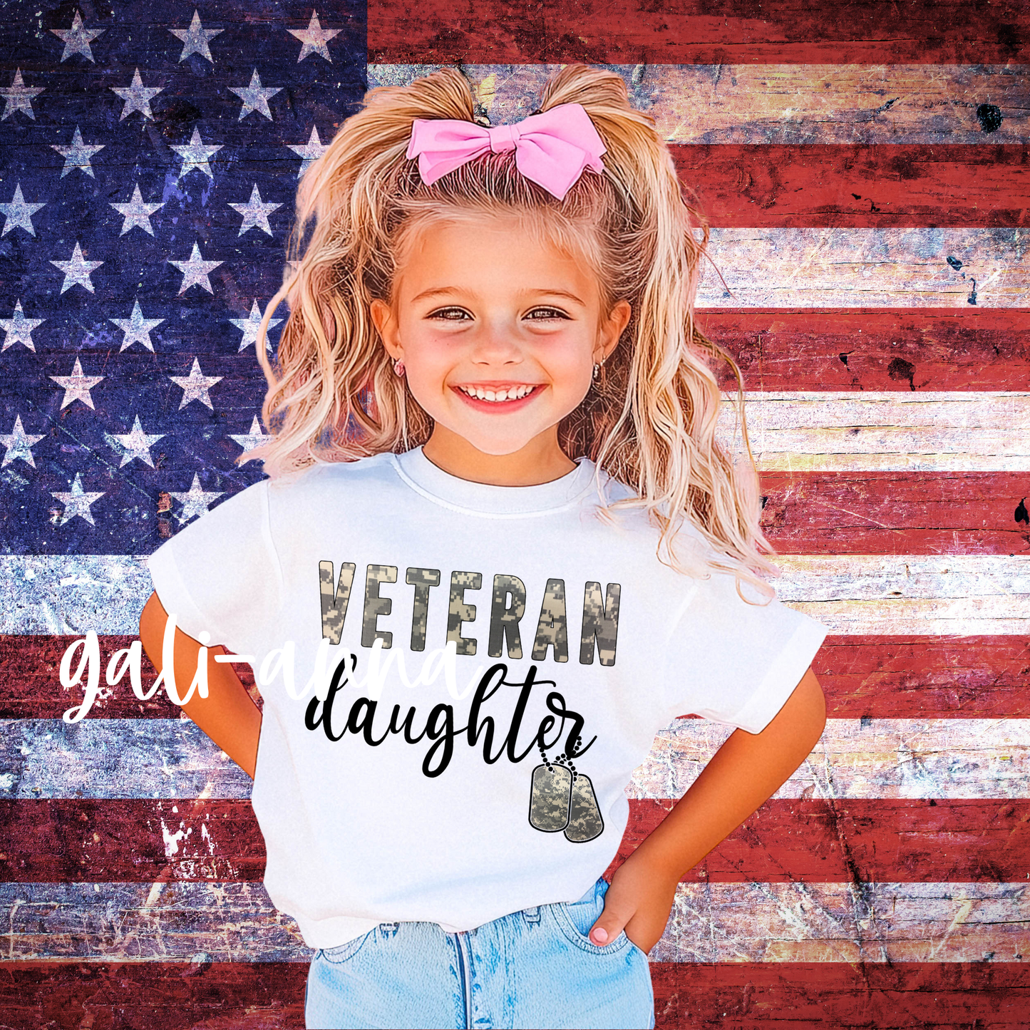 VETERANS DAUGHTER ... KIDS TEE