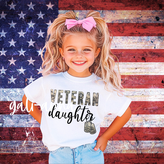 VETERANS DAUGHTER ... KIDS TEE