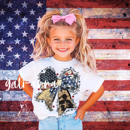 HONOR THE BRAVE *VINTAGE RWB ... KIDS TEE