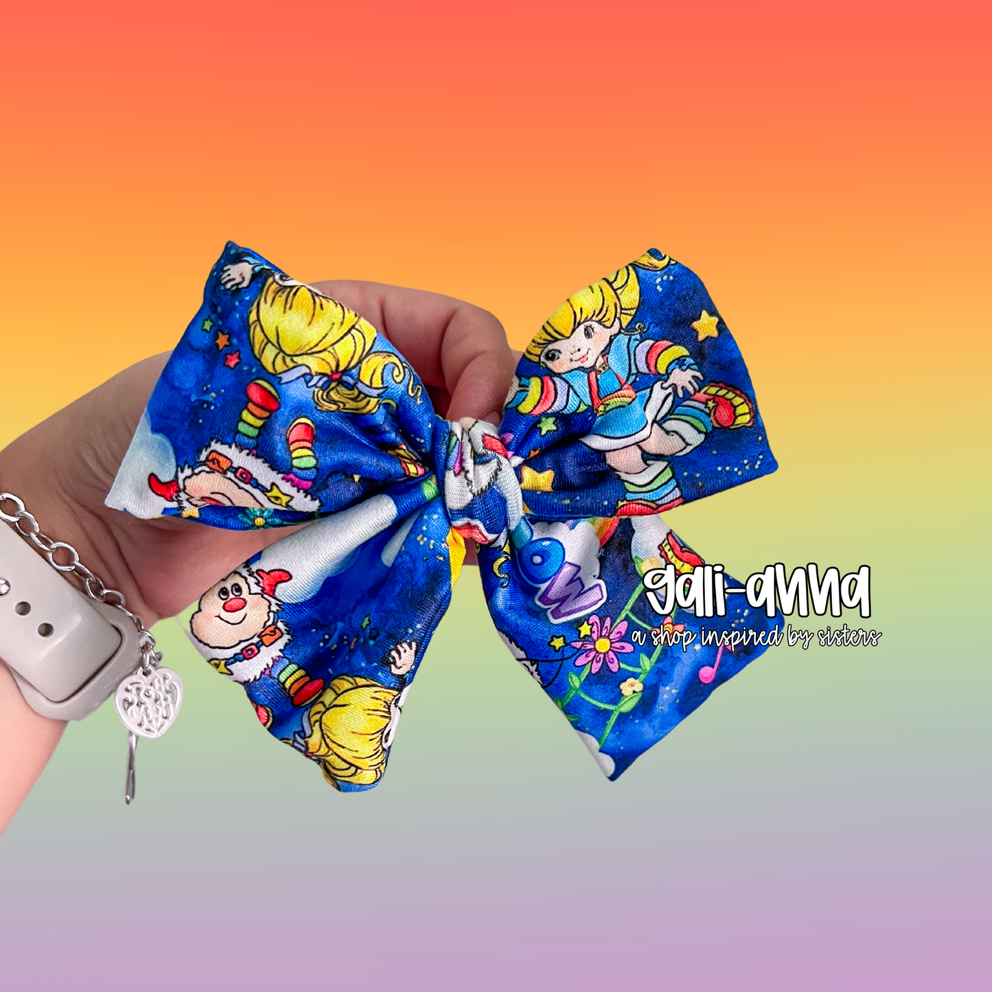 RAINBOW GIRL-  NOT SO DAINTY BOW