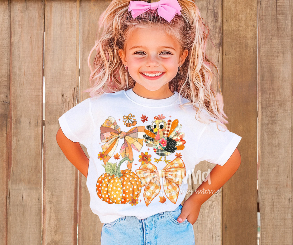 COQUETTE THANKSGIVING ... KIDS TEE
