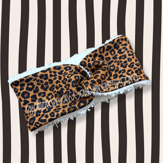 BROWN CHEETAH - SHERPA LINED TT