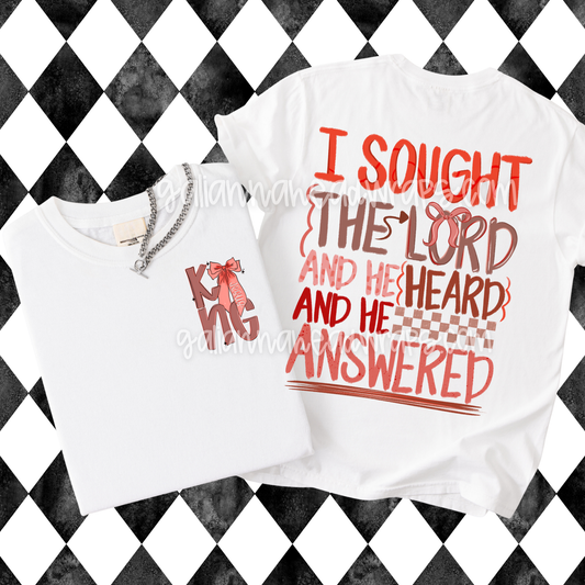 I SOUGHT THE LORD KING - KIDS TEE